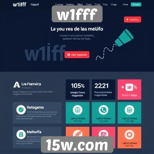 Avaliação de gráficos e design no site w1fff