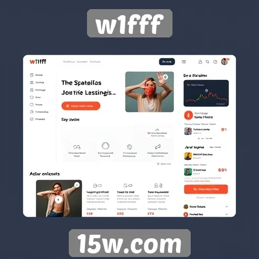Análise da interface do site w1fff